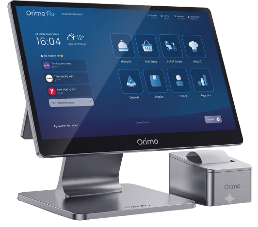 Orimo POS terminal ve yazıcı